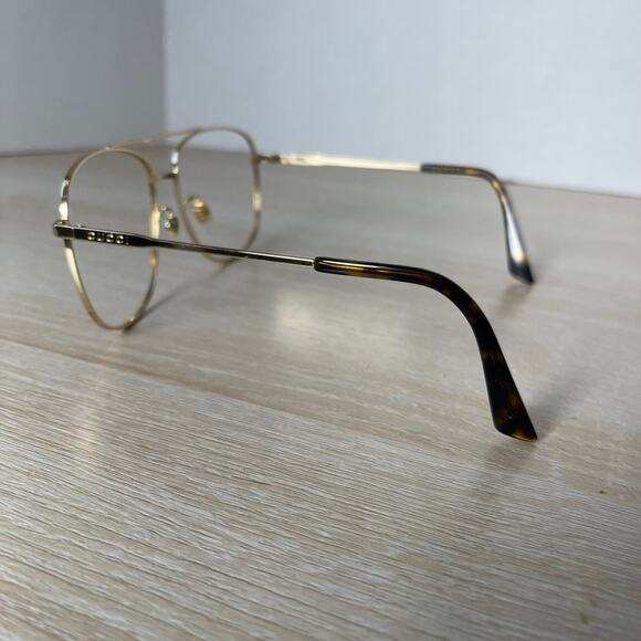 Gucci GG0410SK 005 Aviator Sunglasses Gold Frame Only Bumble Bee Tip 61-16-145 - Picture 5 of 10